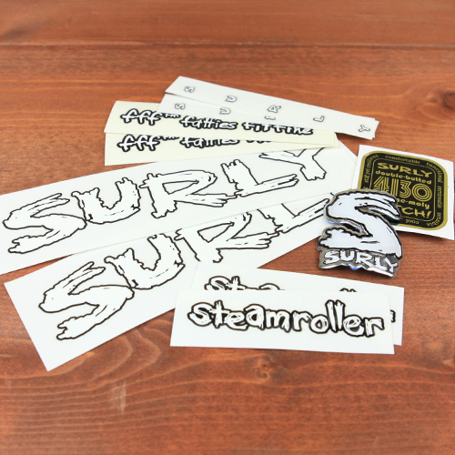 *SURLY* steamroller frame decal set (white)