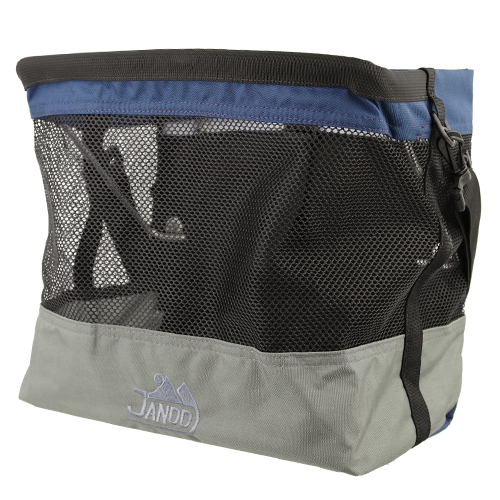 *JANDD* grocery bag pannier (gray/blue)