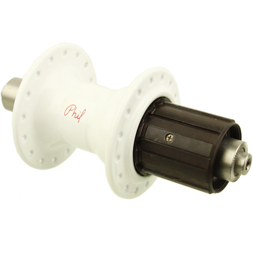 *PHILWOOD* classic road hub rear (white)
