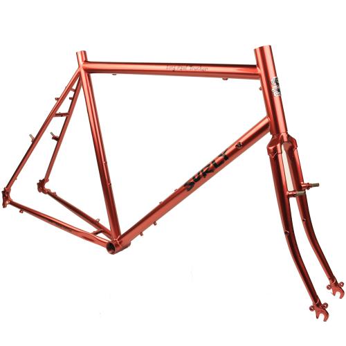 *SURLY* long haul trucker frame&fork set (dark metalic red)