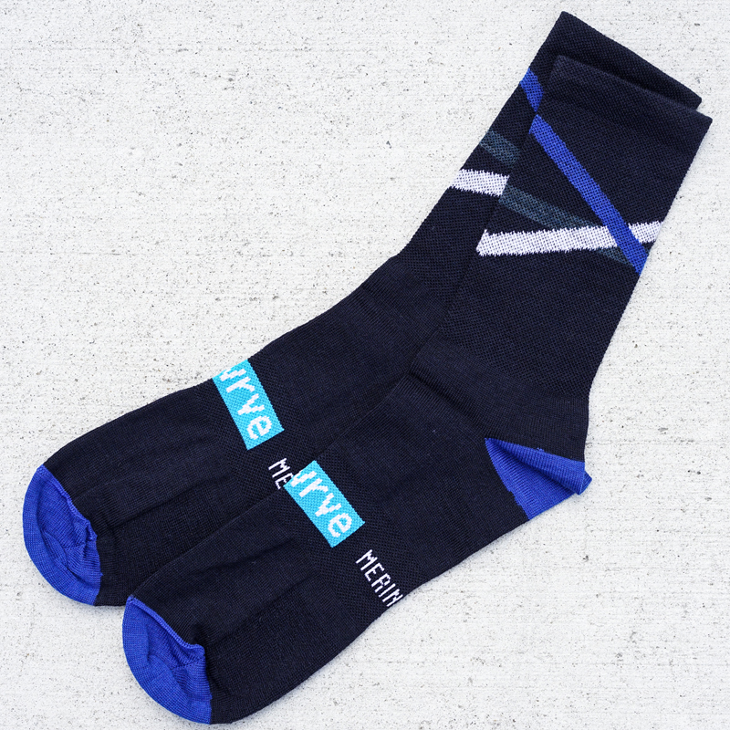 *SWRVE* merino wool socks (navy/blue)