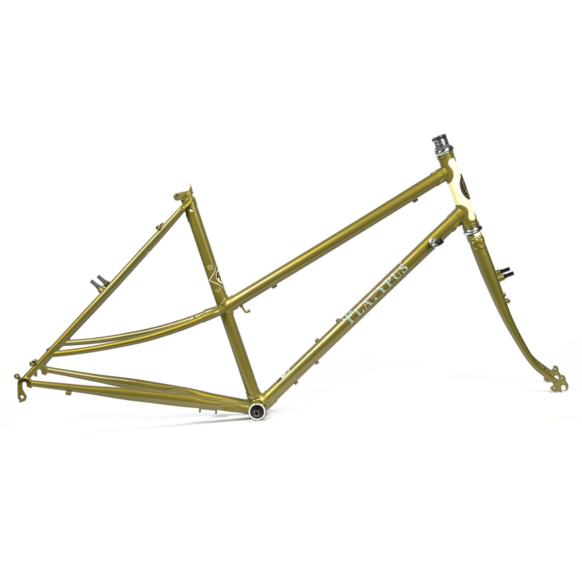 *RIVENDELL* platypus frame set (lime olive)