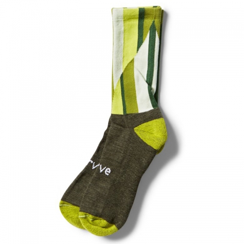 *SWRVE* dion johnson merino wool socks (olive/green)