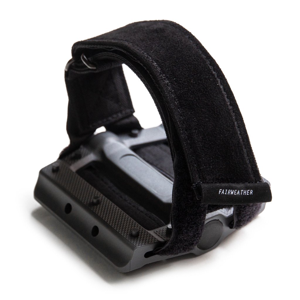 *FAIRWEATHER* pedal strap (leather black)