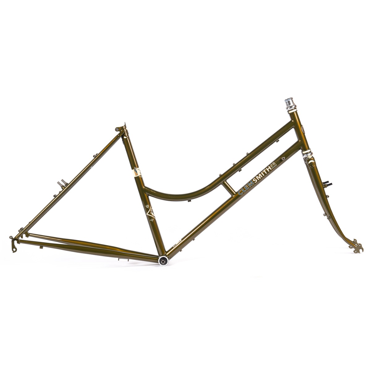 *RIVENDELL* clem smith Jr. frame set (bronzey green/L-style)