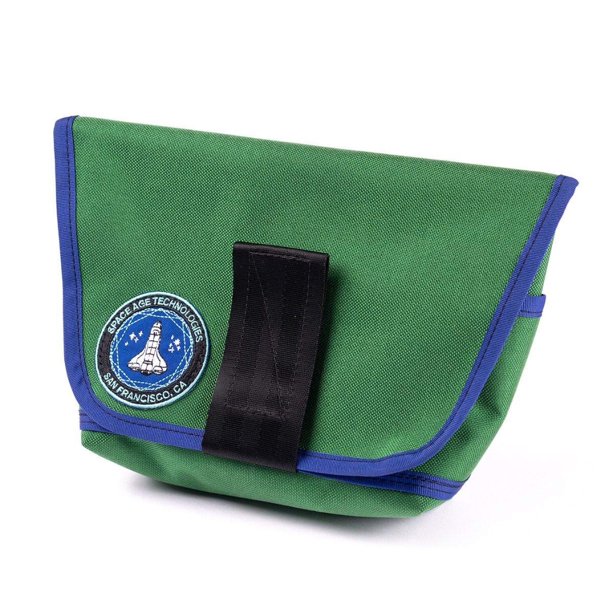*SPACE AGE TECHNOLOGIES* hip sack (kelly green/purple trim)　