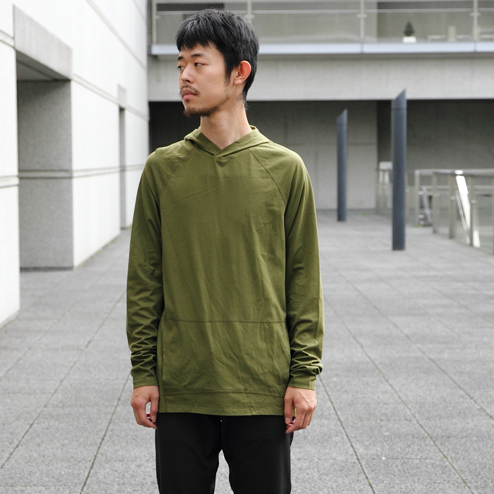*SWRVE* cotton/Modal hiding hoodie (khaki)