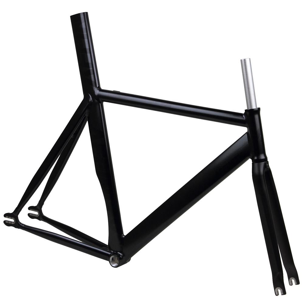 *AFFINITY CYCLES* kissena track frame (grain black/Satin finish)
