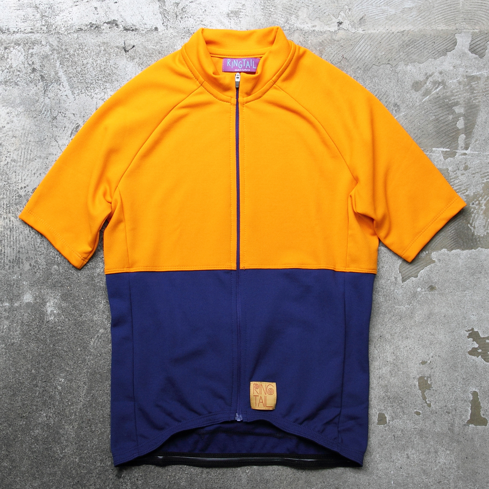 *RINGTAIL* 3s merino wool jersey (orange/navy)