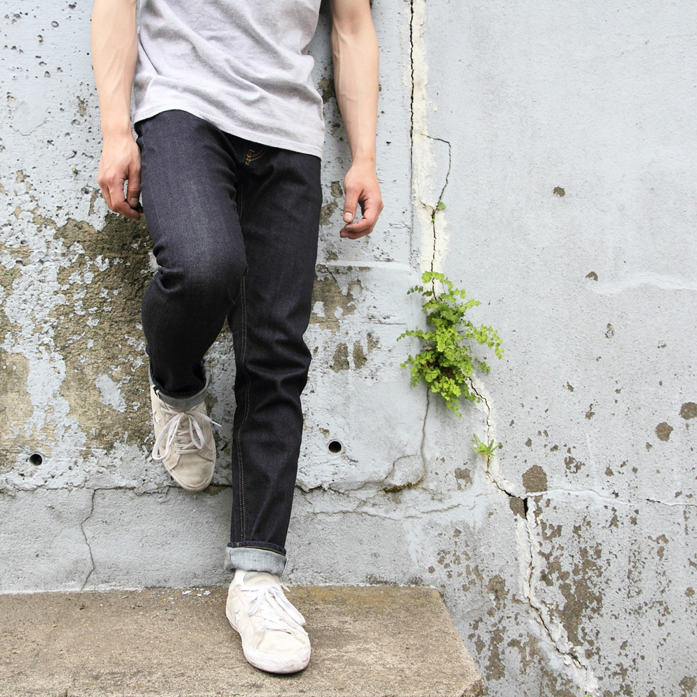*BLUE LUG* stretch bike denim slim (indigo)