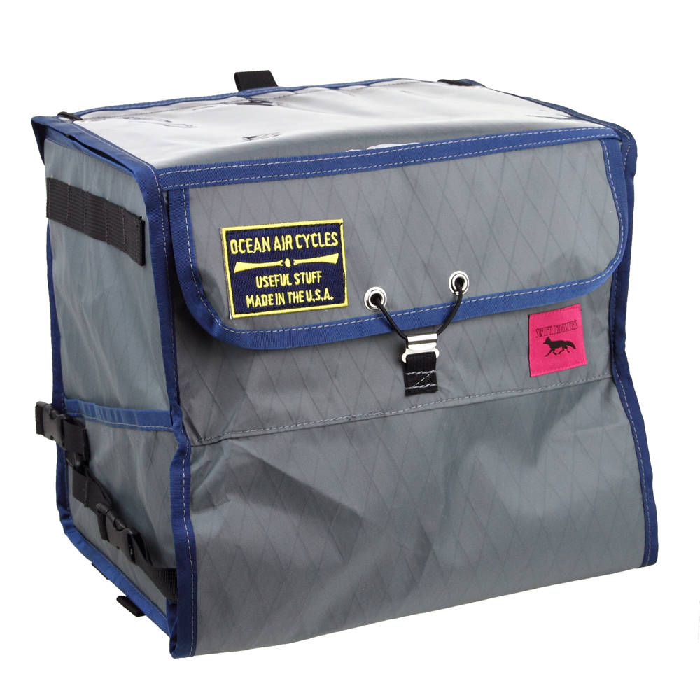 *OCEAN AIR CYCLES × SWIFT INDUSTRIES* docena demi-porteur bag (grey/navy)