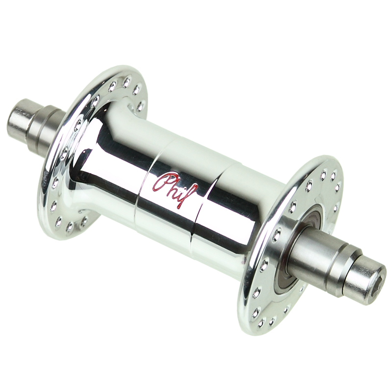 *PHILWOOD* low flange track hub front (silver)