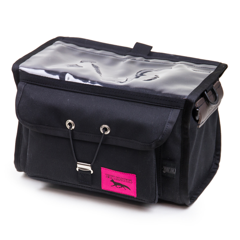 *SWIFT INDUSTRIES* paloma handlebar bag (waxed black)
