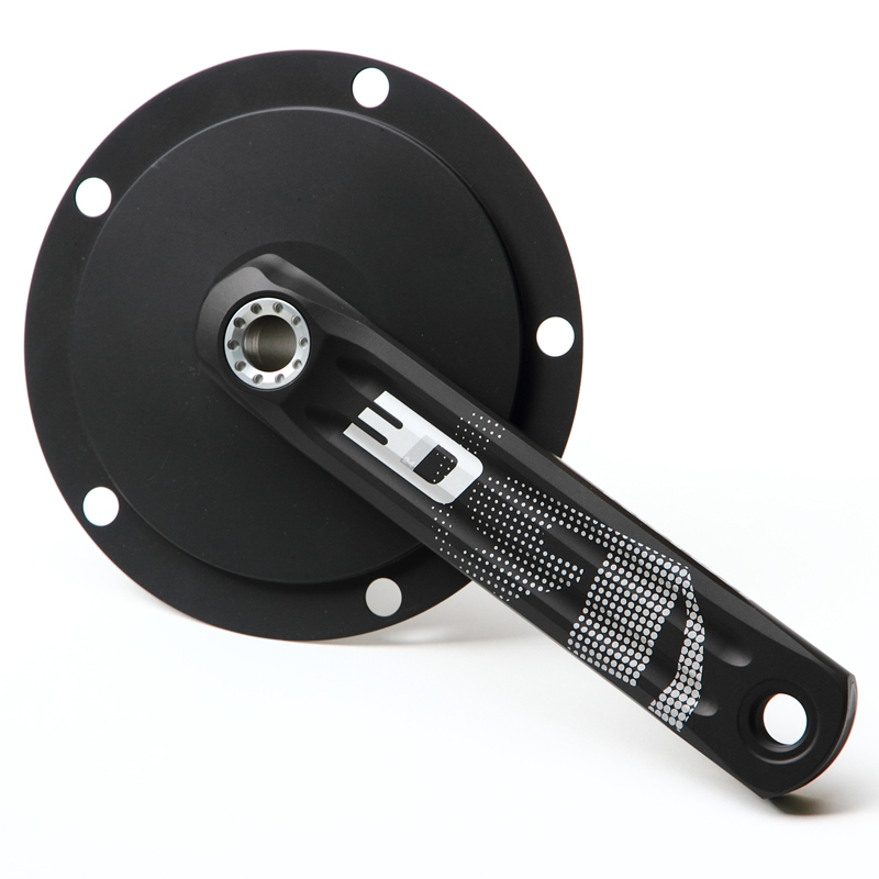 *ROTOR* 3D track crank set (black)