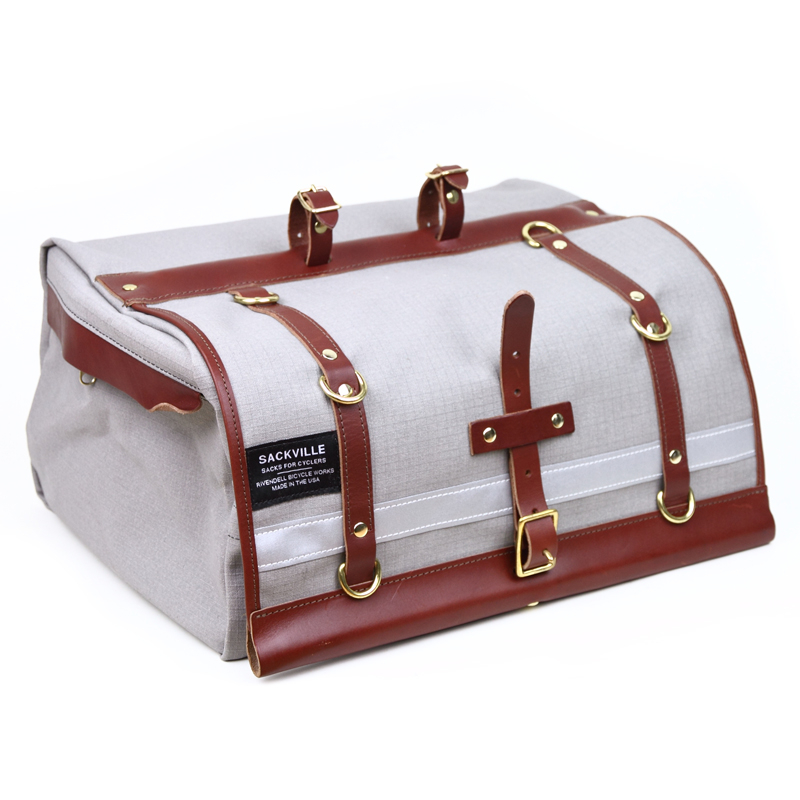 *RIVENDELL* sackville baggabond saddle bag (light grey grid)