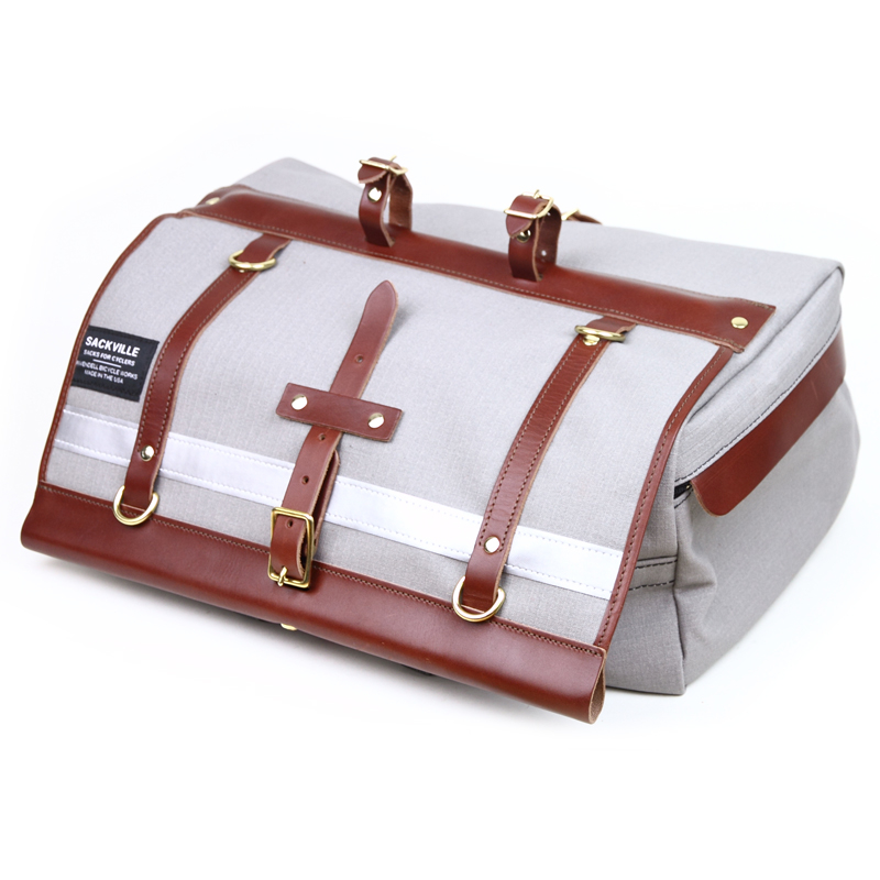 *RIVENDELL* sackville happisack saddle bag (light grey grid)