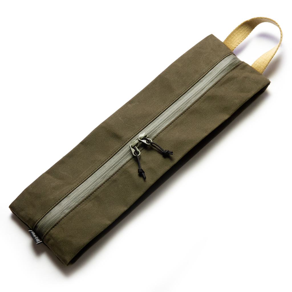 *BLUE LUG* tissue box pouch (wax brown)