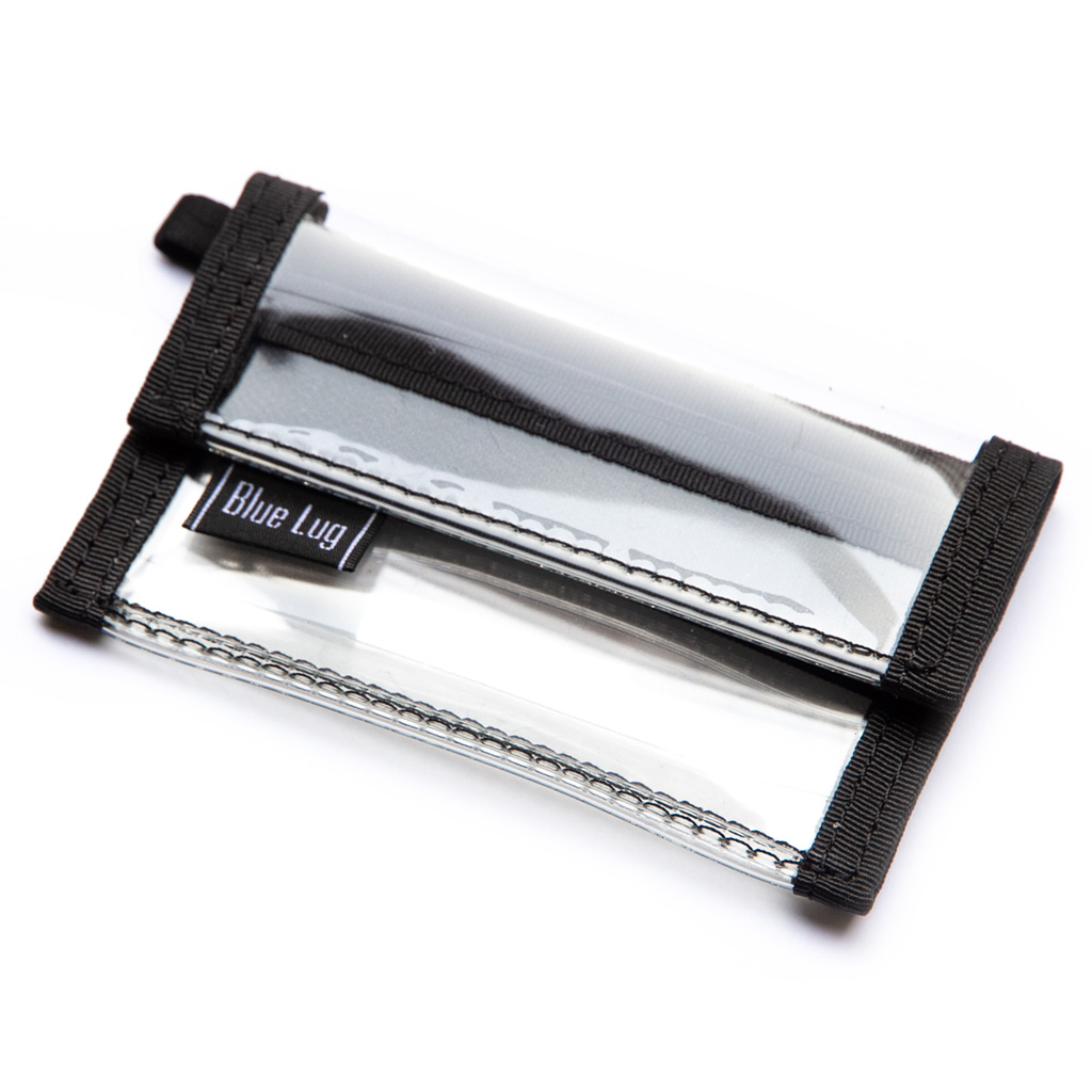 *BLUE LUG* micro wallet (clear)