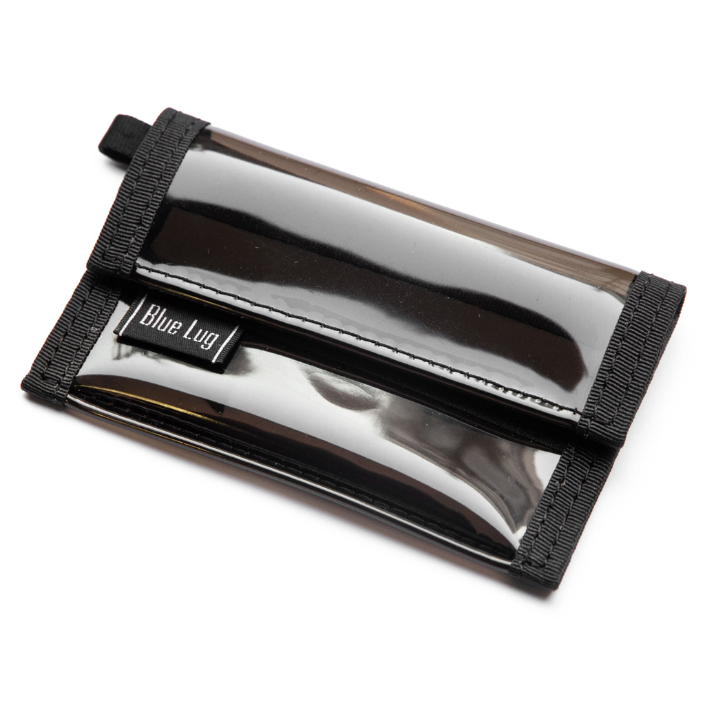 *BLUE LUG* micro wallet (clear black)