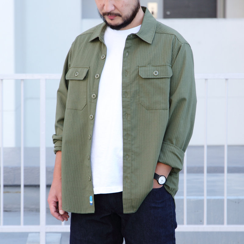 *SWRVE* cordura combat wool long sleeve shirt (olive)