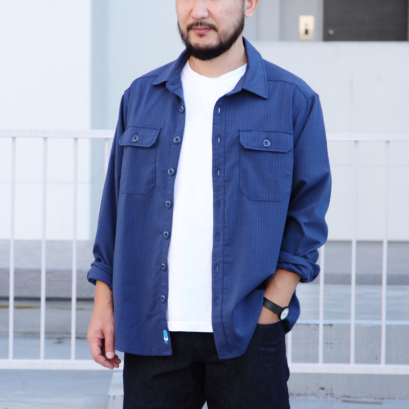 *SWRVE* cordura combat wool long sleeve shirt (navy)