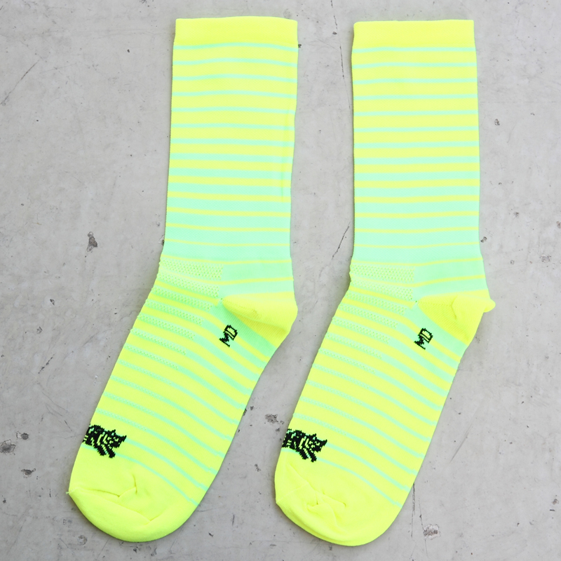*TEAM DREAM BICYCLING TEAM* pop block sock original (yellow/green)