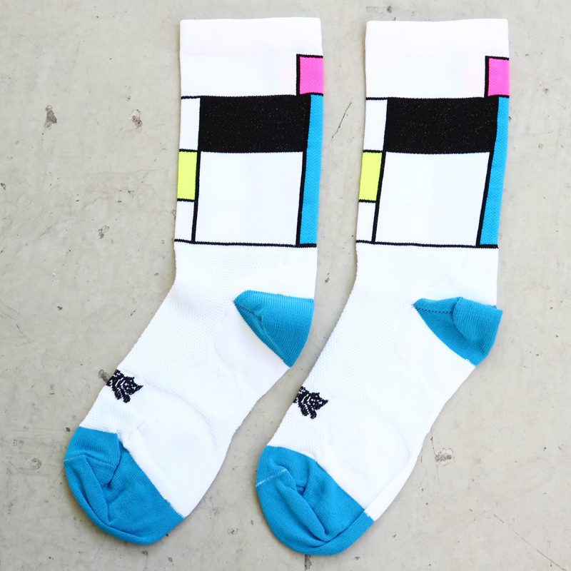 *TEAM DREAM BICYCLING TEAM* lemondster sock (CMYK)
