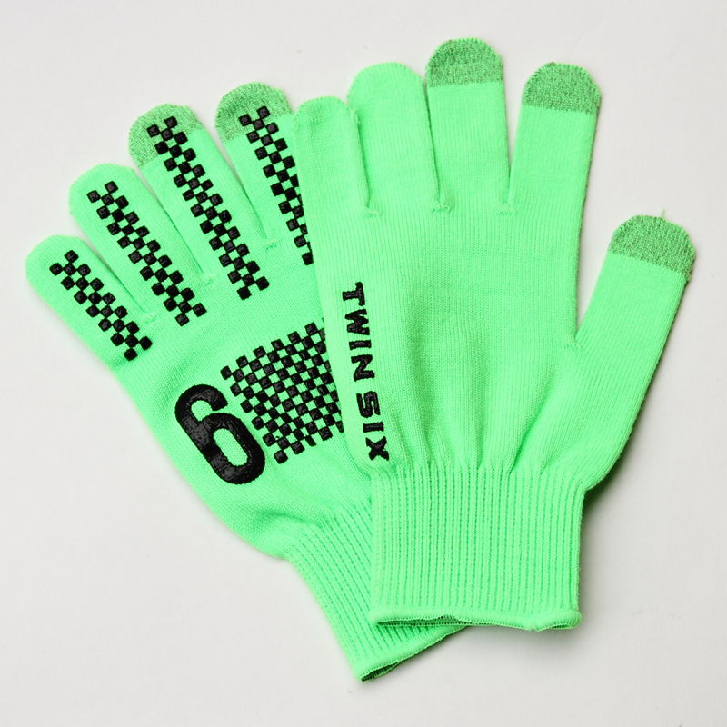 *TWIN SIX* T6 knit glove (neon green)