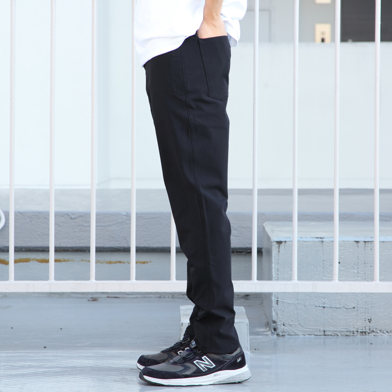 *SWRVE* transverse slim trousers (black)