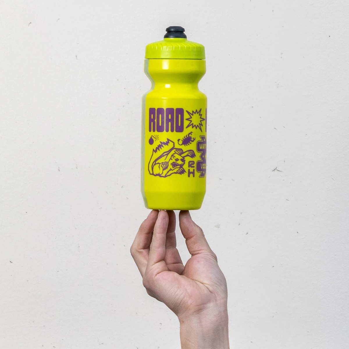 *ROAD HOLES* bikecolage purist water bottle (green)