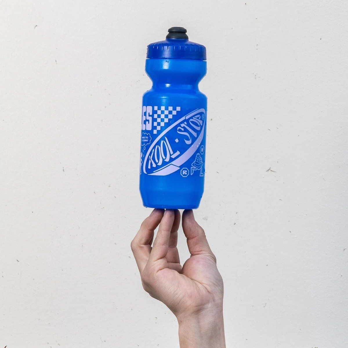 *ROAD HOLES* bikecolage purist water bottle (blue)