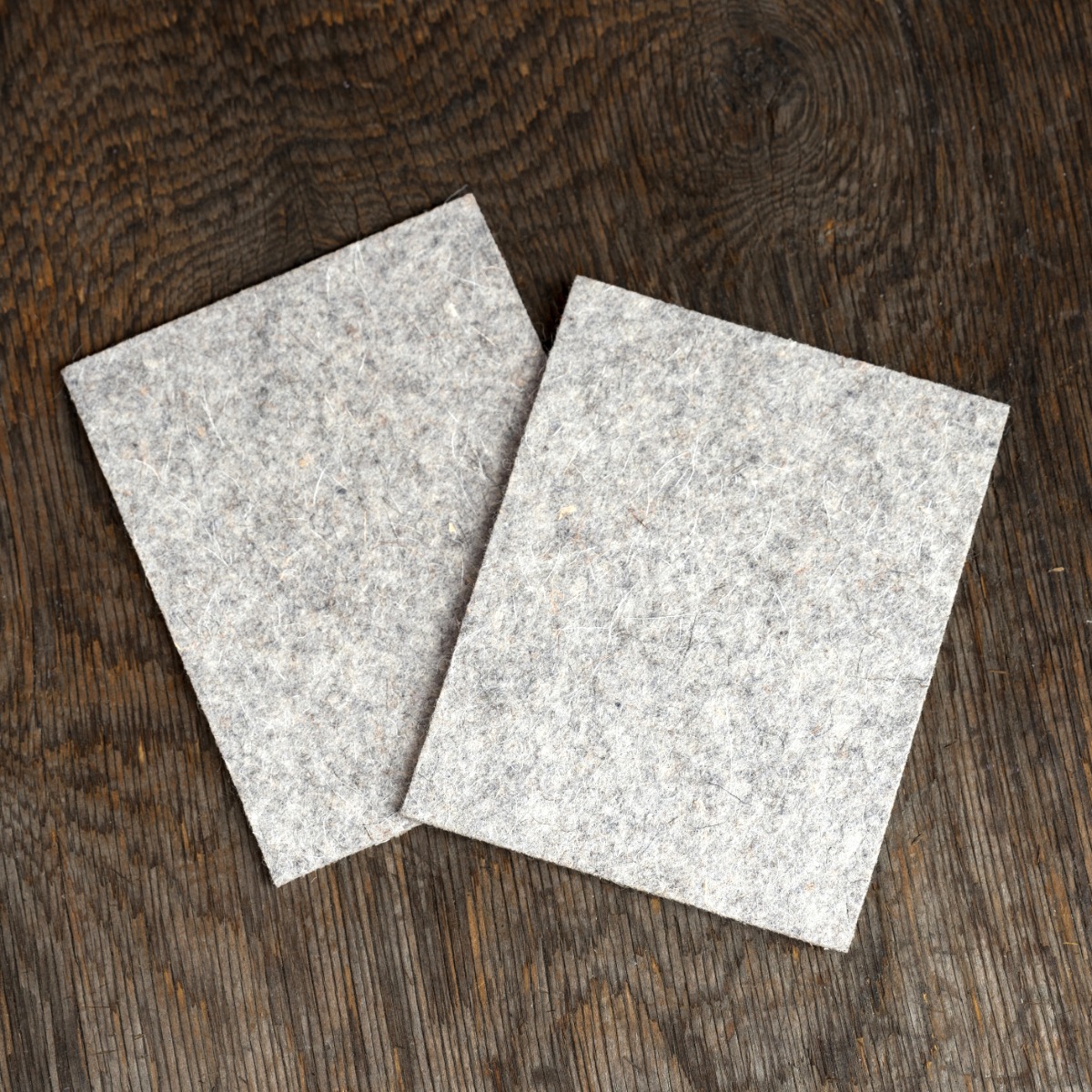 *RIVENDELL* wool felt grips (gray/pair)