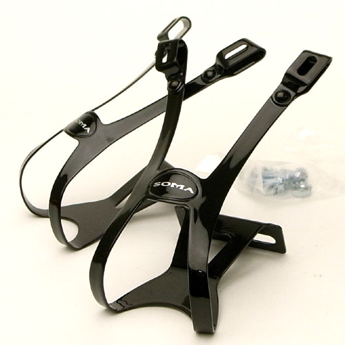 *SOMA*double gate toe clips (black)