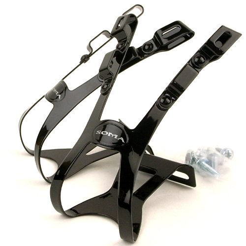 *SOMA*four gate toe clips (black)