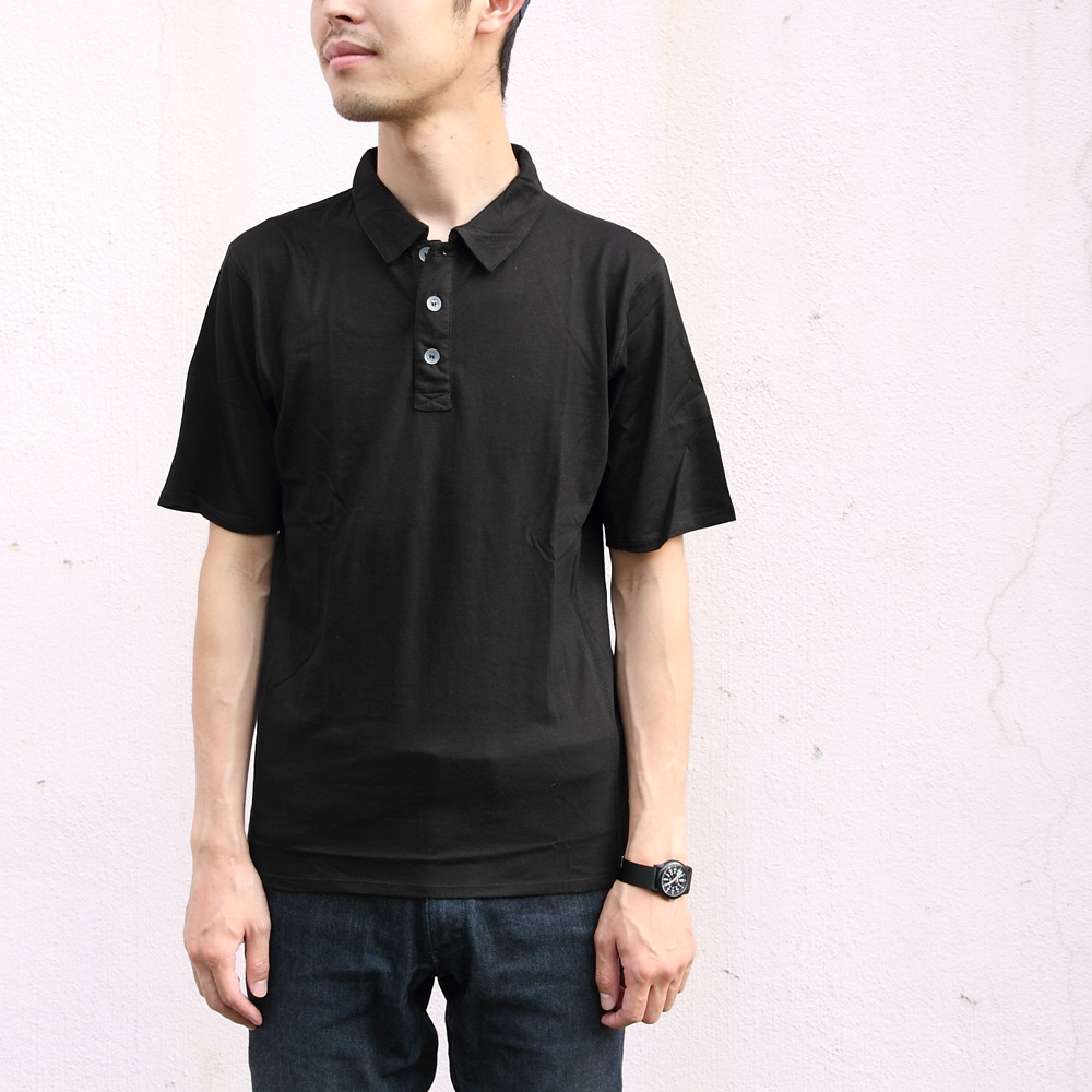 *SWRVE* cotton/Modal polo (black)