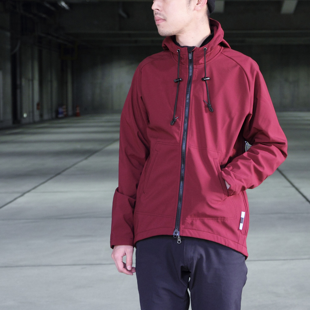 *SWRVE* softshell milwaukee hoodie (wine)
