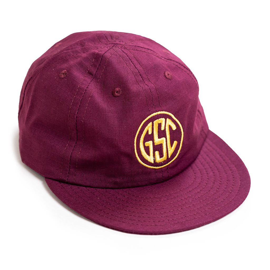 *GOLDEN SADDLE CYCLERY* GSC packable hat (burgundy)