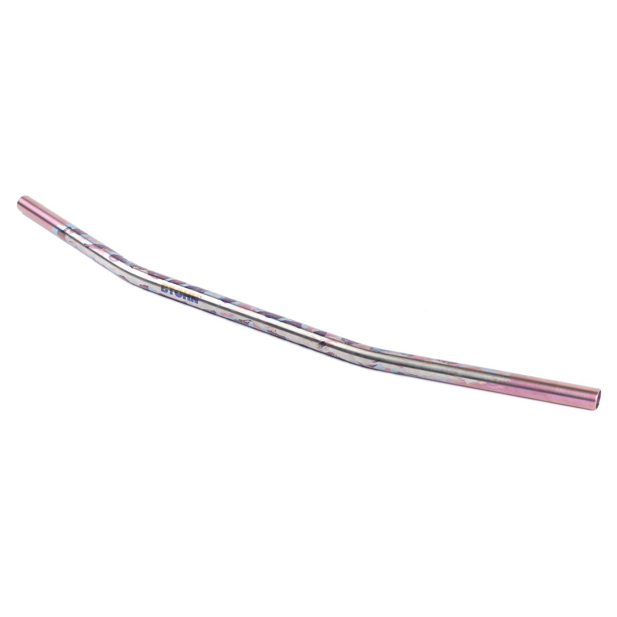 BTCHN ブラック ハンドルバー4ヶ月使用ブルーラグ　780mm ×22.2 BTCHN ブラック ハンドルバー4ヶ月使用ブルーラグ 780mm ×22.2