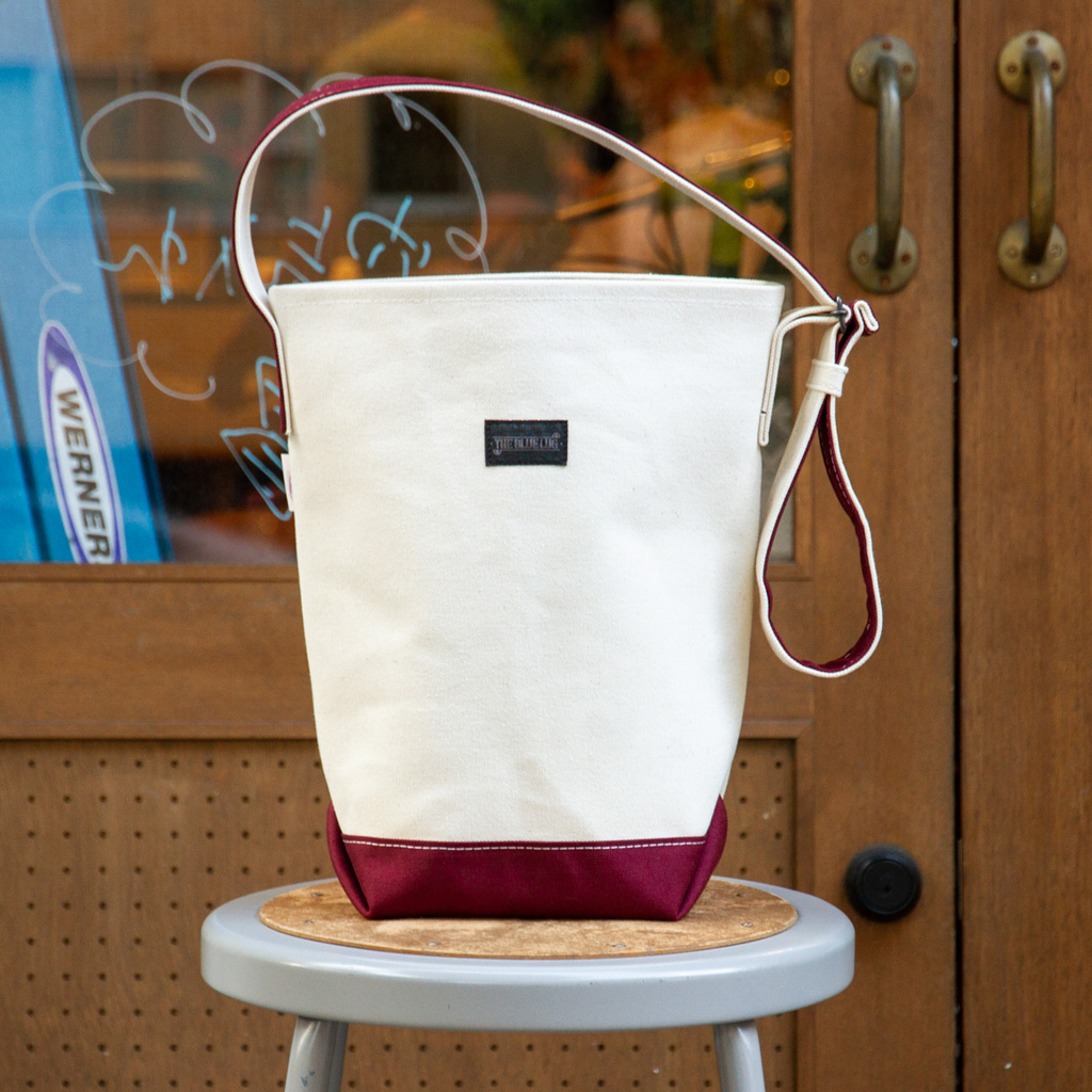 *BLUE LUG * bottle tote (burgundy)