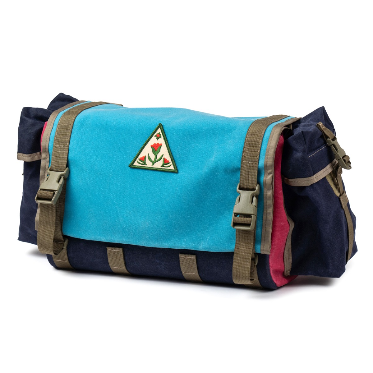 *RON'S BIKES* fabio's chest large (turquoise/navy/pink)