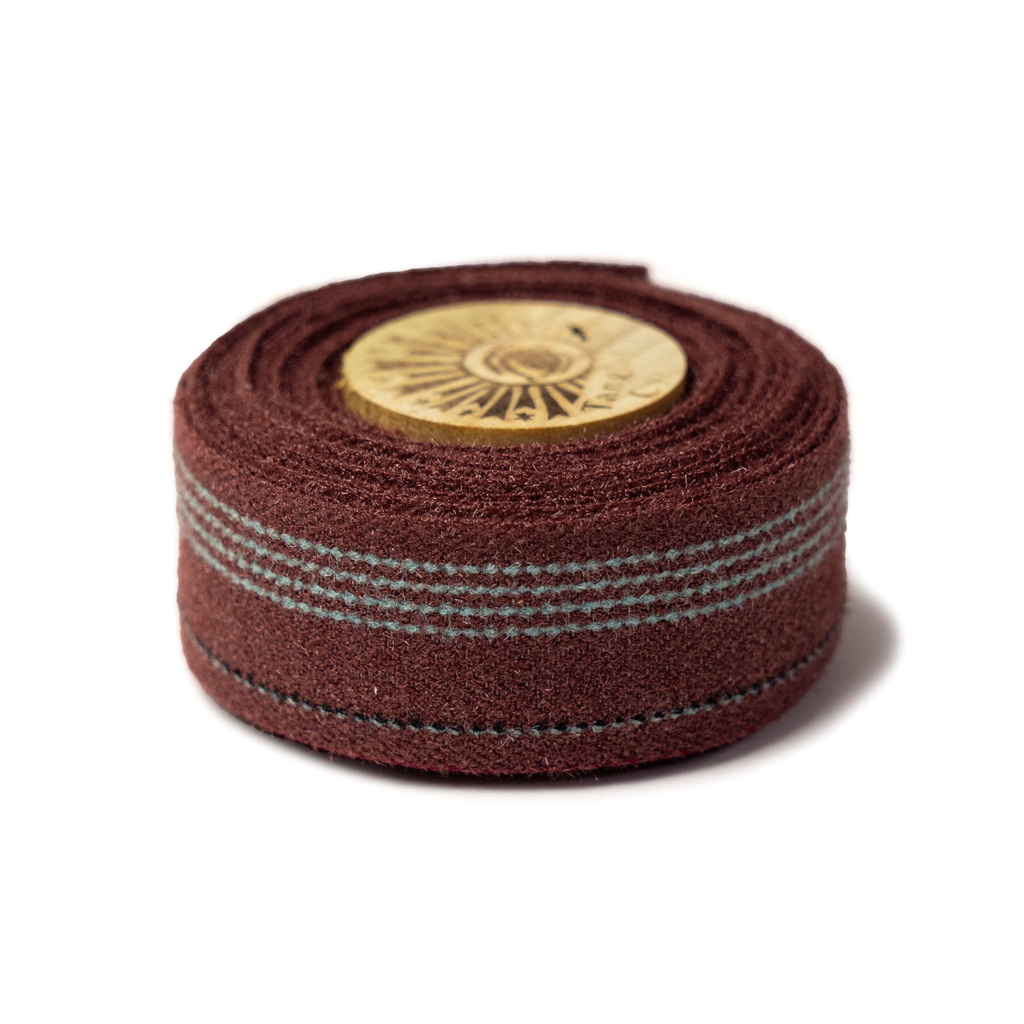 *TANGLEFOOT* wool blazer handlebar warp (wine)