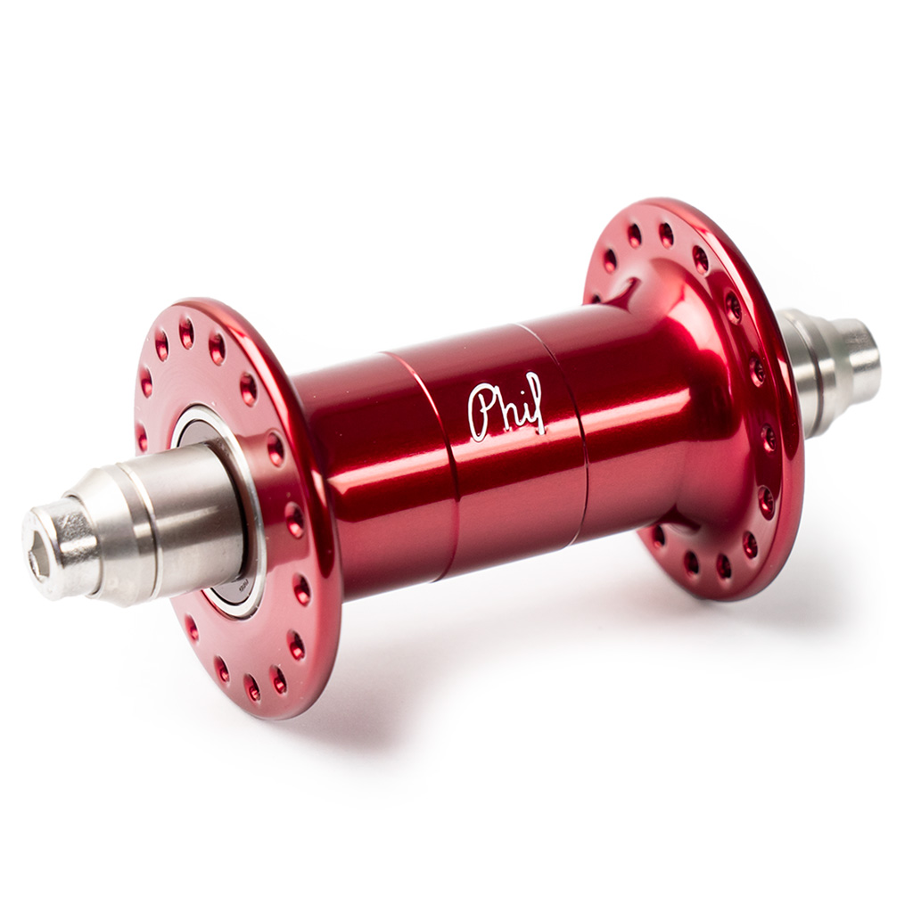 *PHILWOOD* low flange track hub front (red)