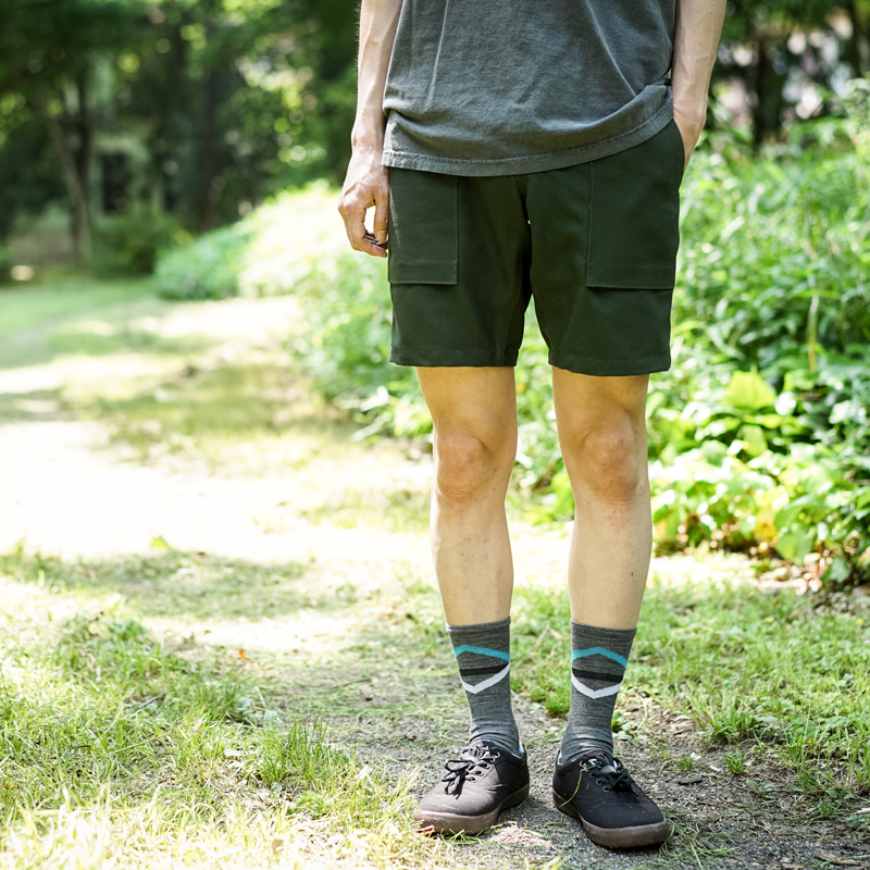 *SWRVE* heavy canvas camp shorts (dark green)