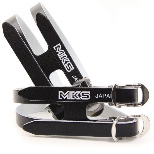 *MKS* fit-α sprits leather double strap (black)