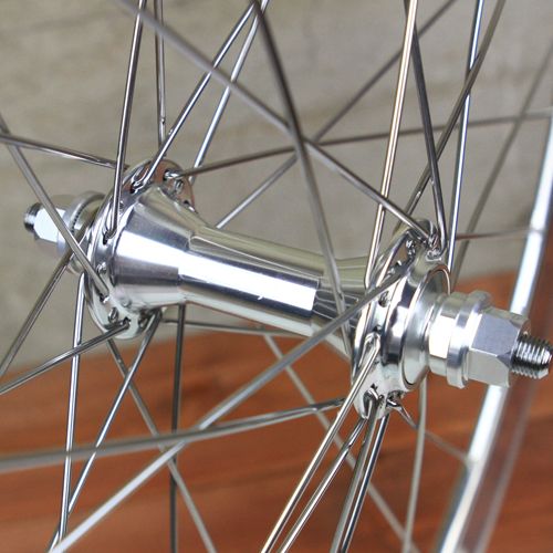 H PLUS SON* super lite track wheel (polish/A) - BLUE LUG