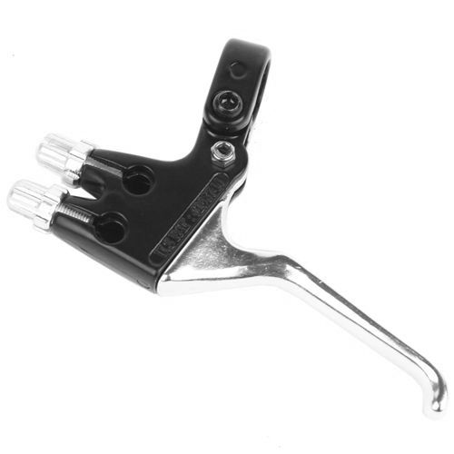 PROBLEM SOLVERS* double barrel brake lever (silver) - BLUE PROBLEM SOLVERS* double barrel brake lever (silver) - BLUE