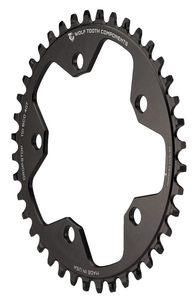 WOLF TOOTH COMPONENTS* drop stop chainring (PCD110) - BLUE LUG