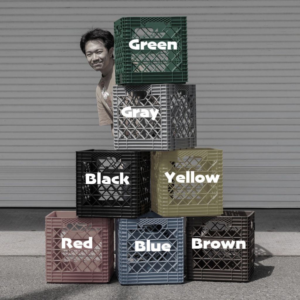 BLUE LUG* shop logo S-milk crate - BLUE LUG ONLINE STORE