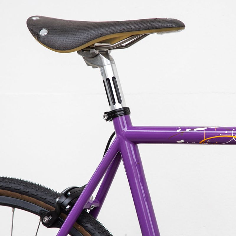  Tiang Sadel Sepeda BL SELECT slit seatpost Silver 