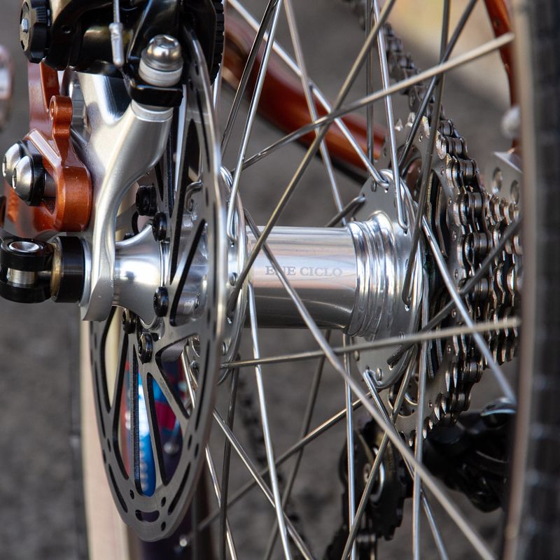 *ENE CICLO* touring disc hub rear (silver)